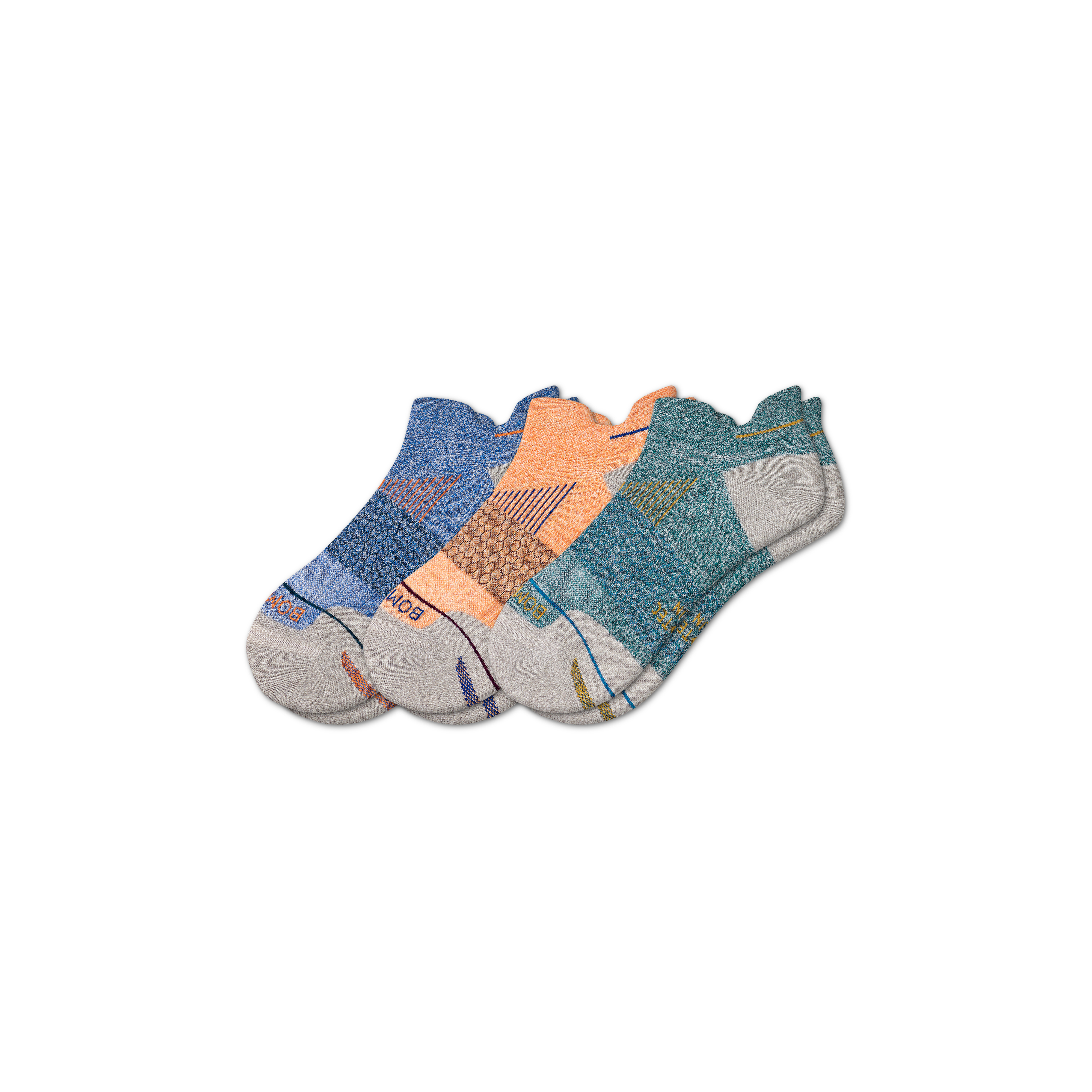 Men's Merino Wool Blend Running Ankle Sock 3-Pack