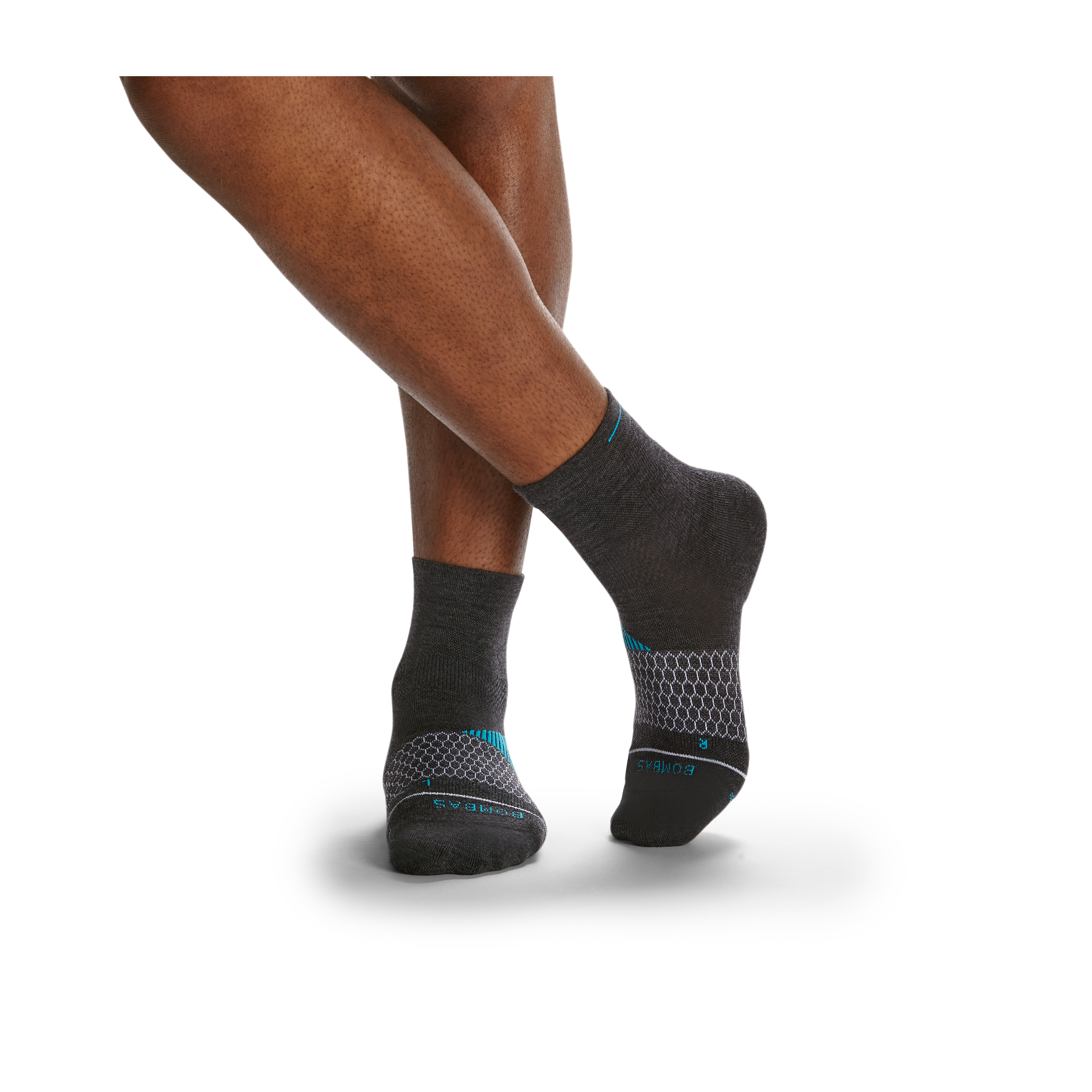 Men's Merino Wool Blend Running Quarter Sock 3-Pack