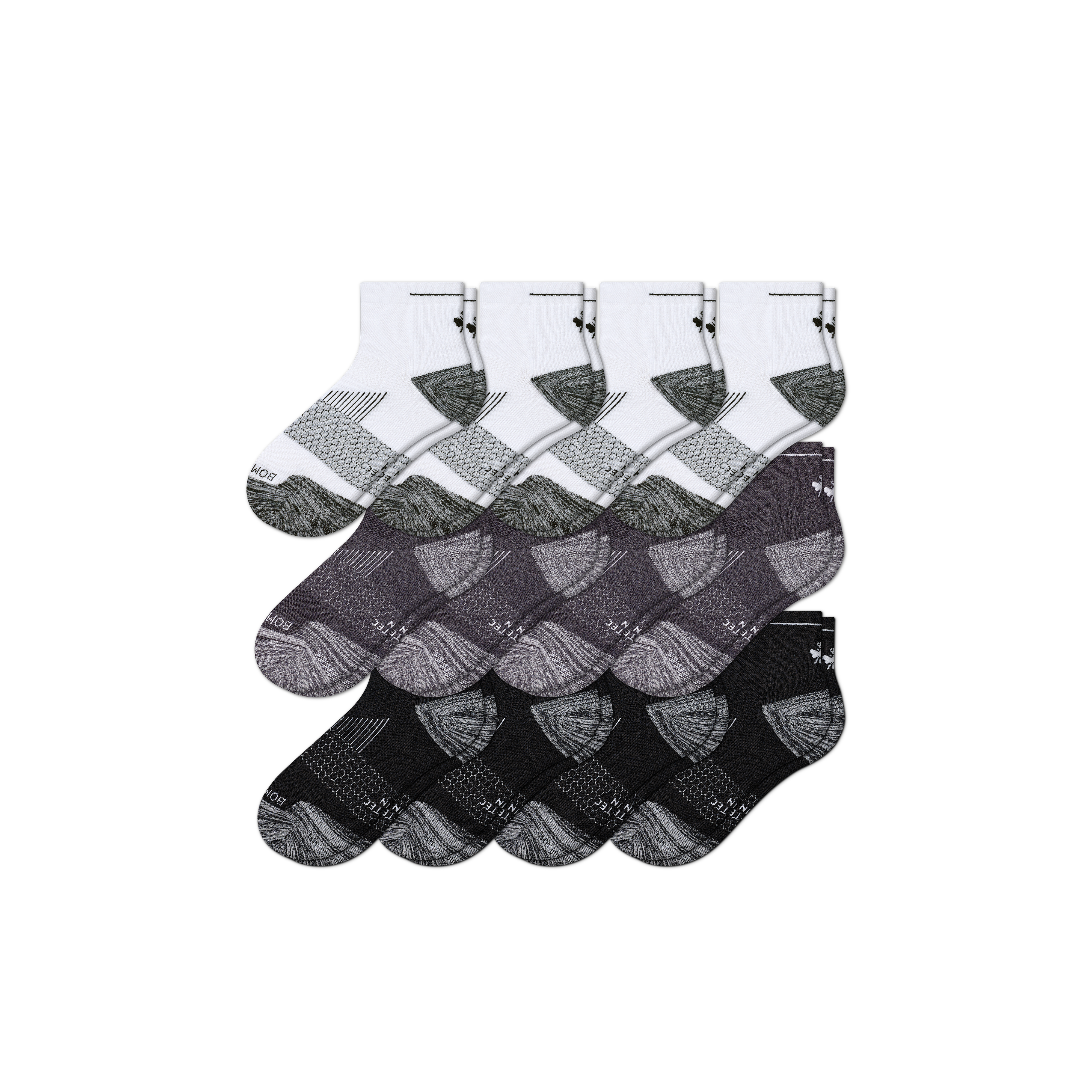 Men's Running Quarter Sock 12-Pack