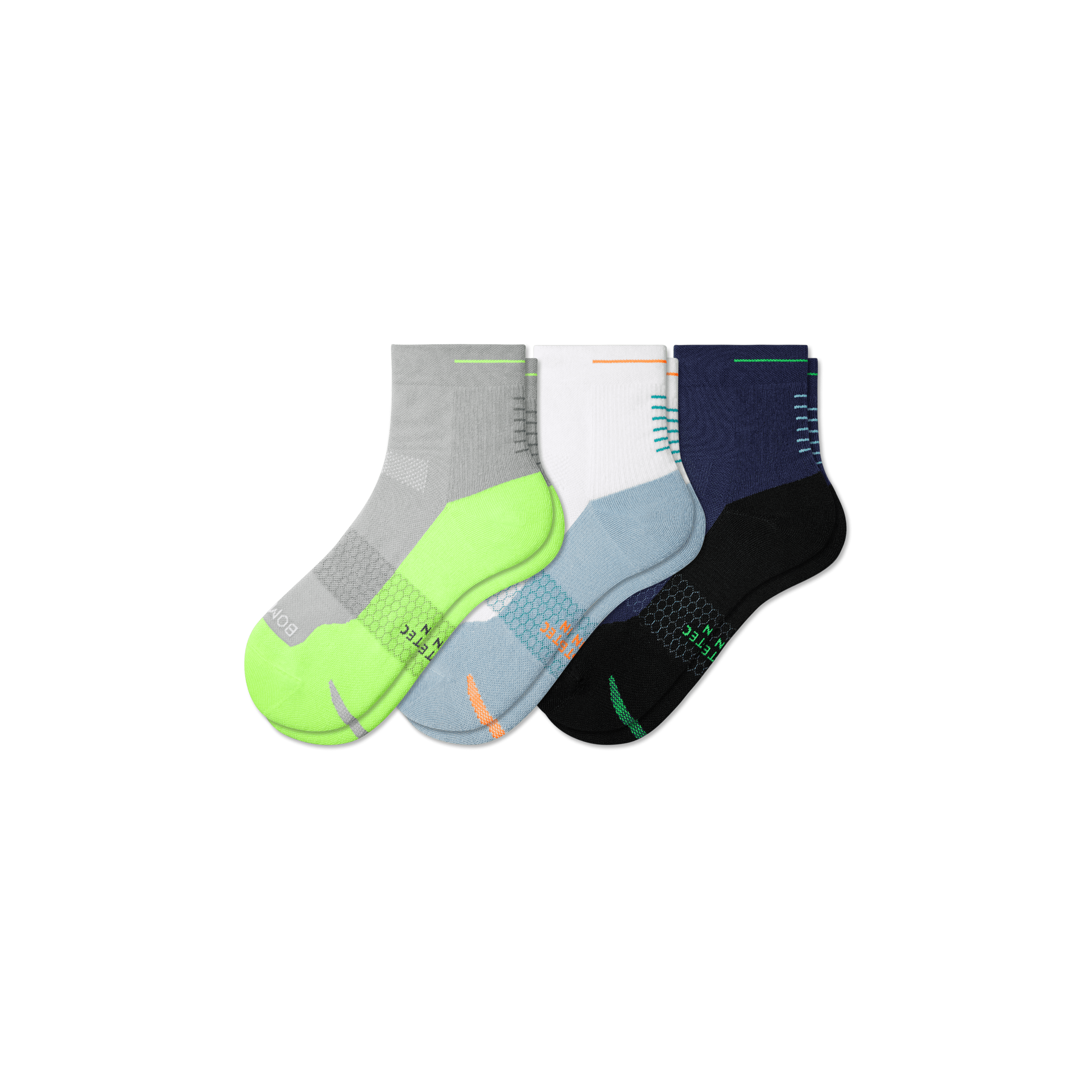 Men's Running Quarter Sock 3-Pack