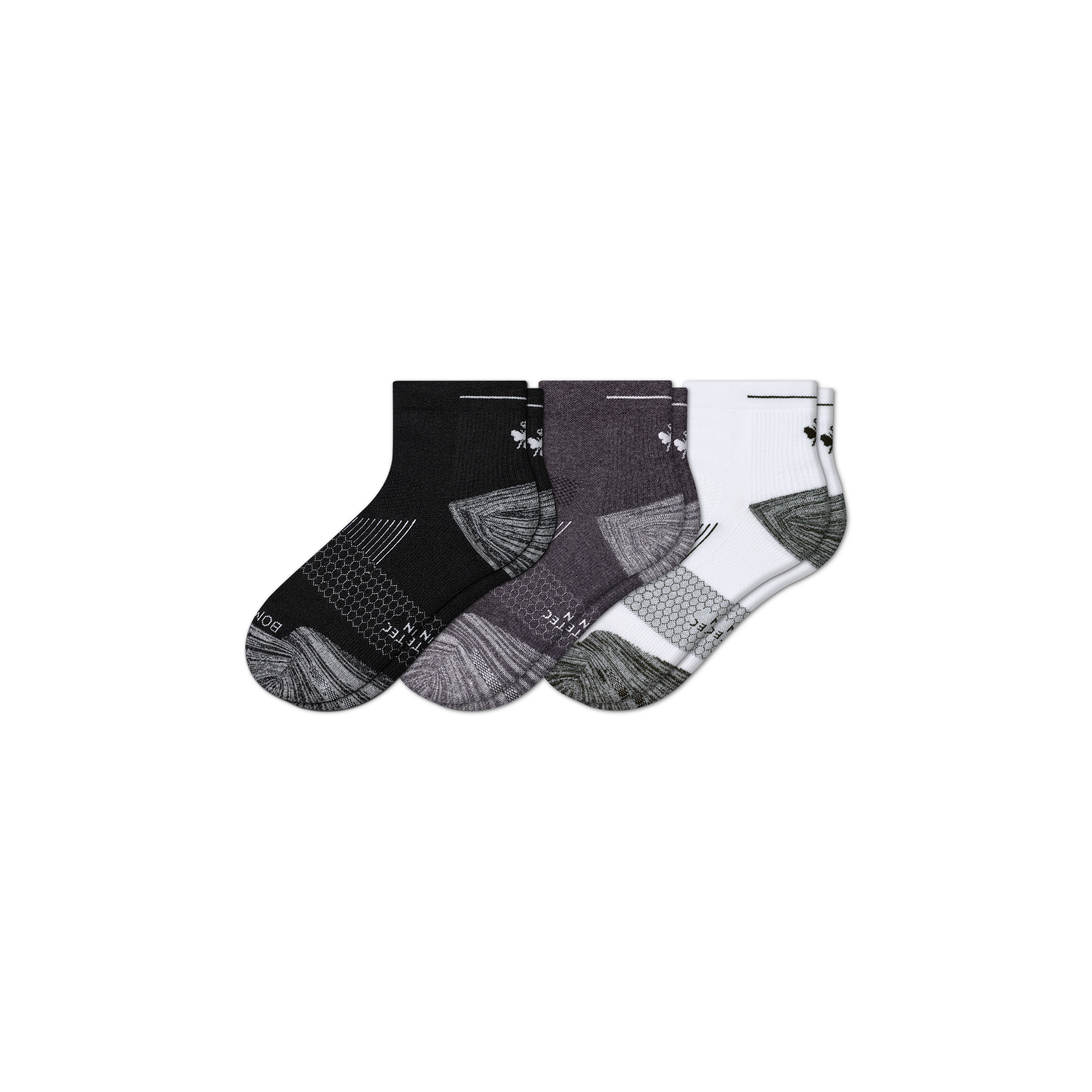 Men's Running Quarter Sock 3-Pack