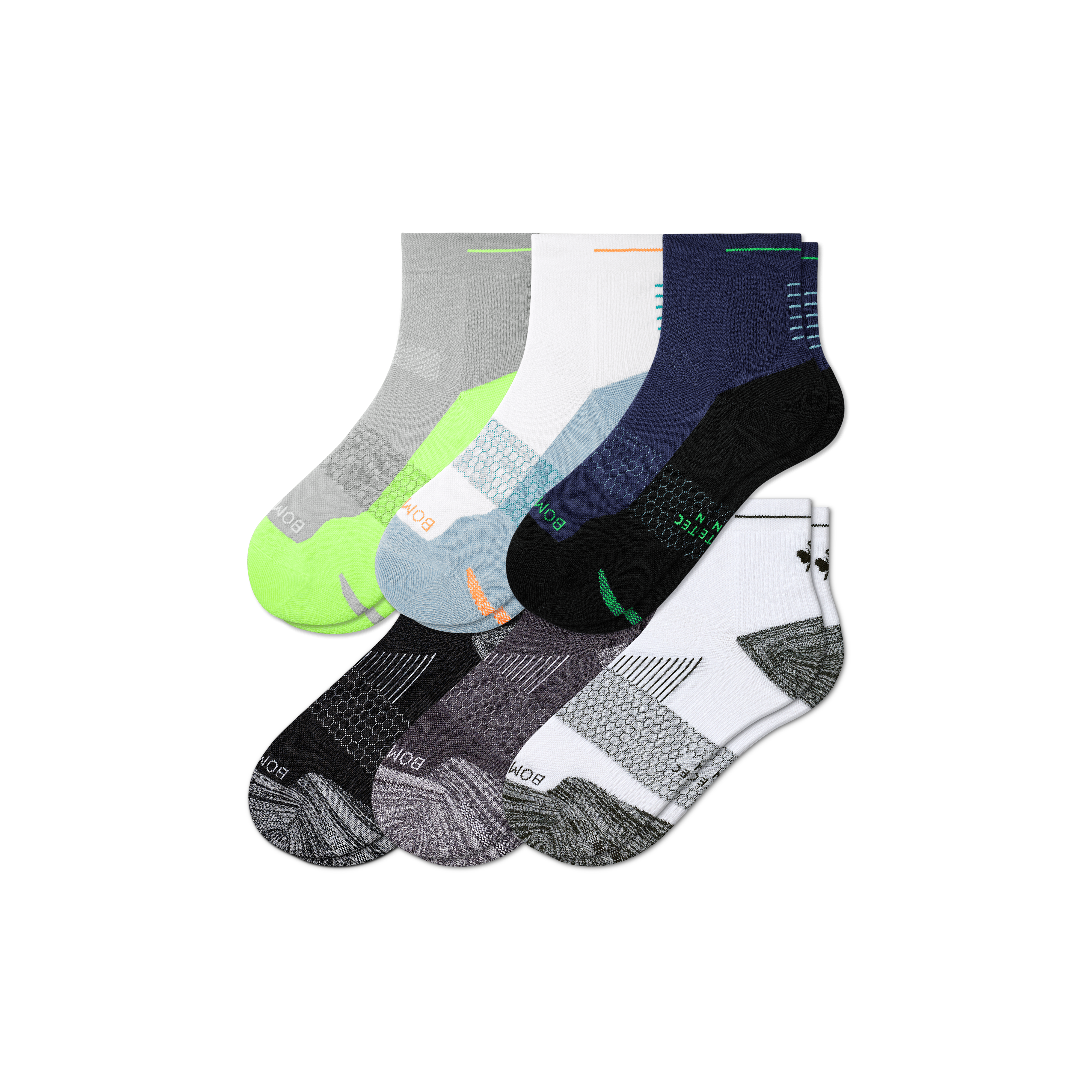 Men's Running Quarter Sock 6-Pack