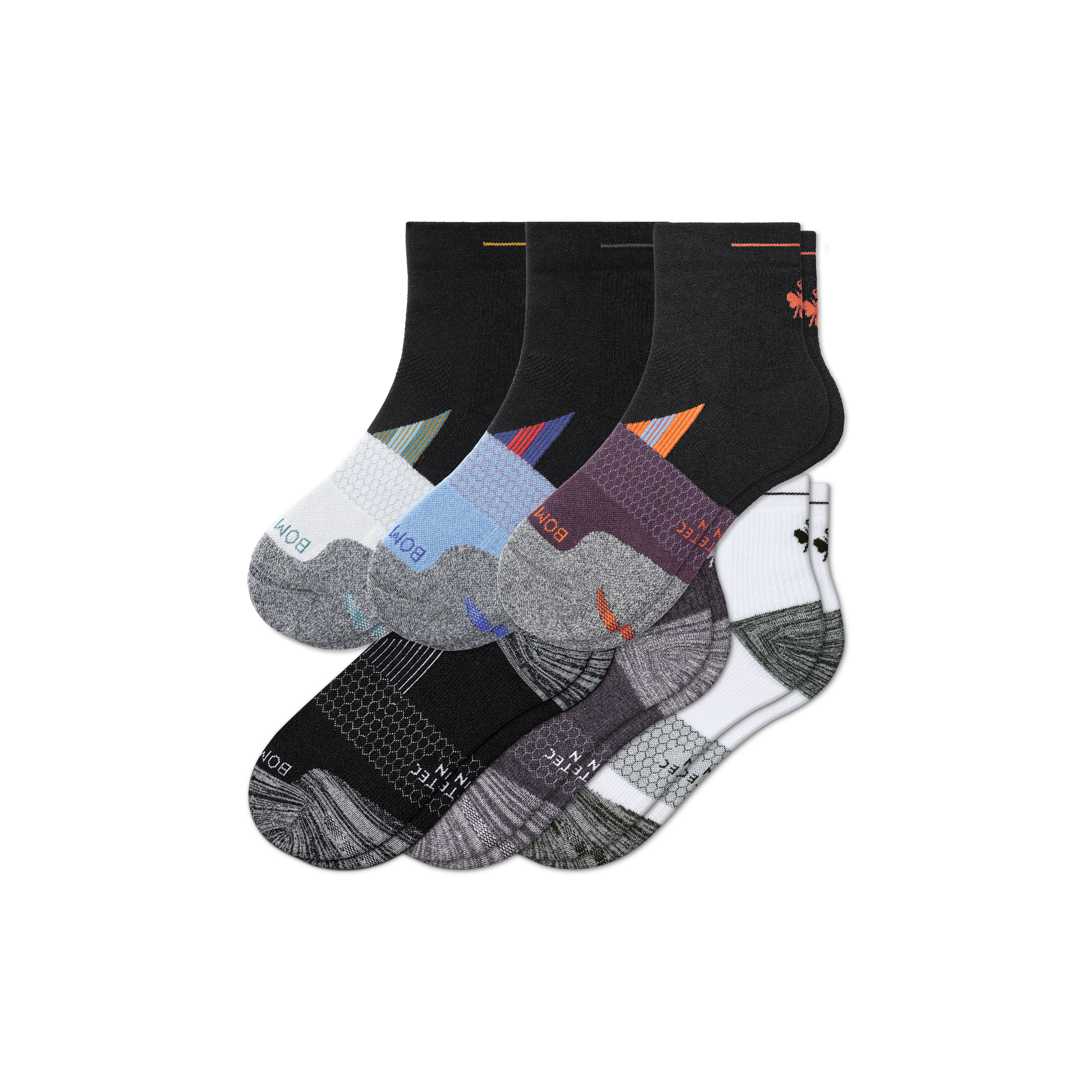 Men's Running Quarter Sock 6-Pack