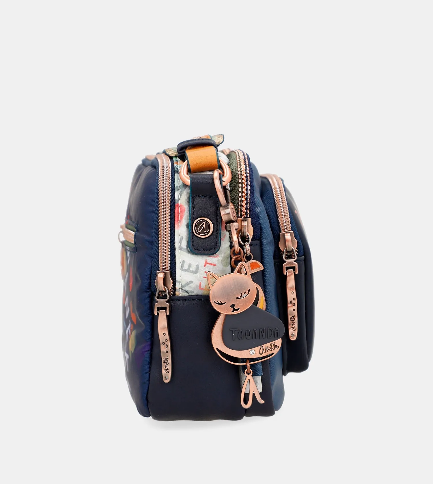 Nature Pachamama navy blue crossbody bag anekke