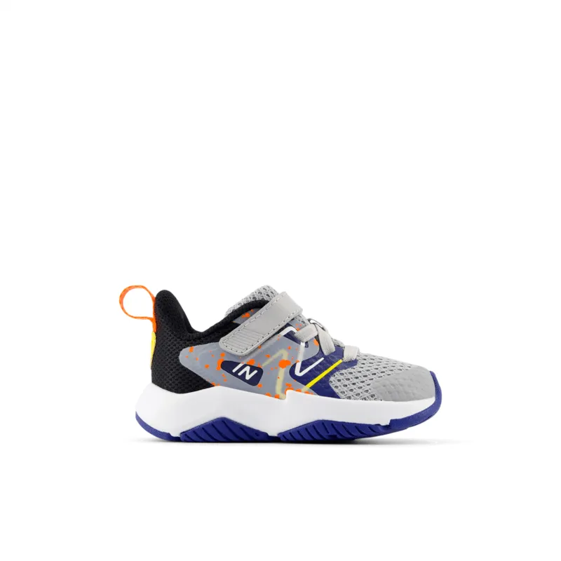 New Balance Infant Youth Boys Rave Run V2 Bungee Lace with Top Strap Shoe - ITRAVGN2 (X-Wide)