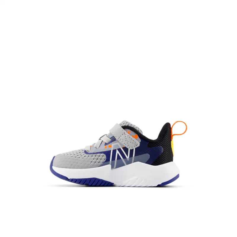 New Balance Infant Youth Boys Rave Run V2 Bungee Lace with Top Strap Shoe - ITRAVGN2 (X-Wide)