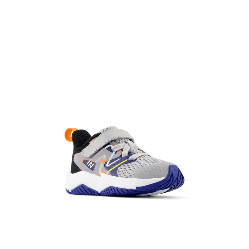 New Balance Infant Youth Boys Rave Run V2 Bungee Lace with Top Strap Shoe - ITRAVGN2 (X-Wide)