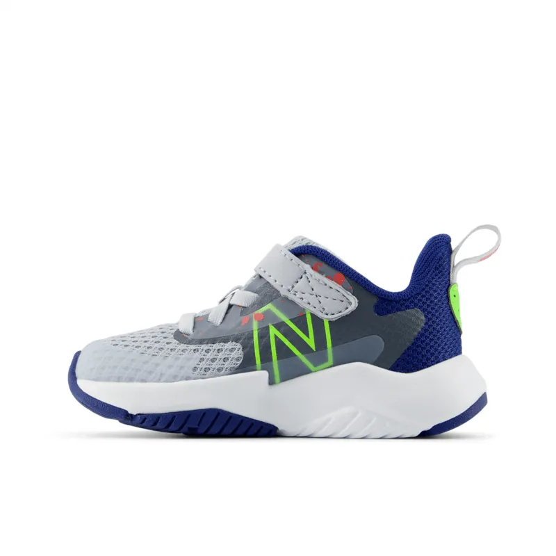 New Balance Infant Youth Boys Rave Run V2 Bungee Lace with Top Strap Shoe - ITRAVKG2 (X-Wide)