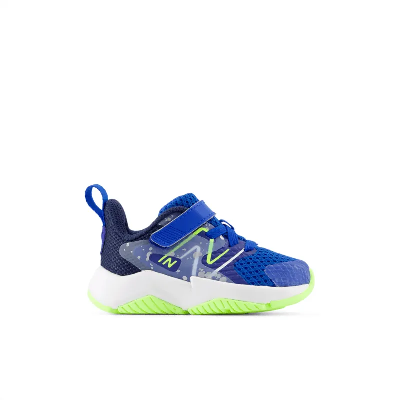 New Balance Infant Youth Boys Rave Run V2 Bungee Lace with Top Strap Shoe - ITRAVRB2 (X-Wide)