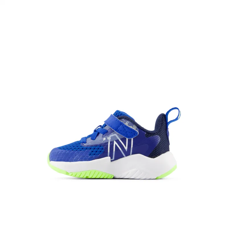 New Balance Infant Youth Boys Rave Run V2 Bungee Lace with Top Strap Shoe - ITRAVRB2 (X-Wide)