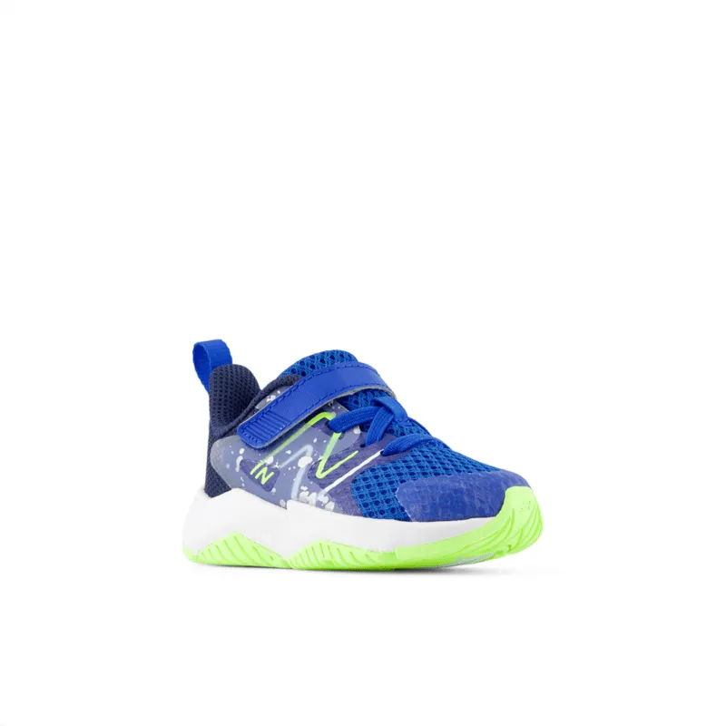 New Balance Infant Youth Boys Rave Run V2 Bungee Lace with Top Strap Shoe - ITRAVRB2 (X-Wide)