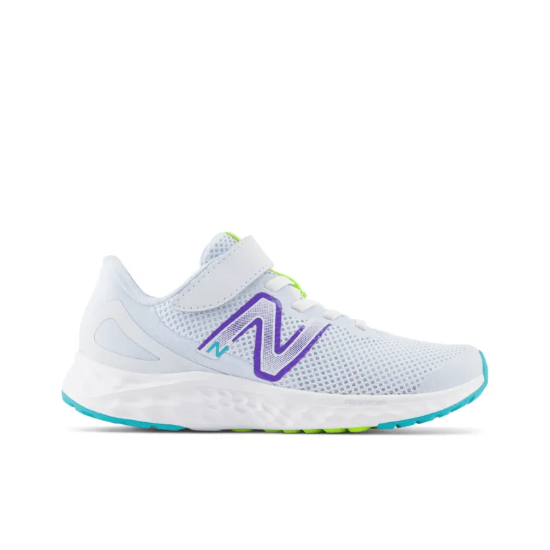 New Balance Youth Fresh Foam Arishi V4 Bungee Lace with Top Strap Shoe - PAARIIE4 (X-Wide)