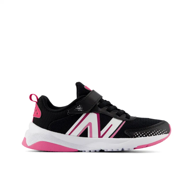 New Balance Youth Girls Dynasoft 545 Bungee Lace with Top Strap Running Shoe - PT545PB1