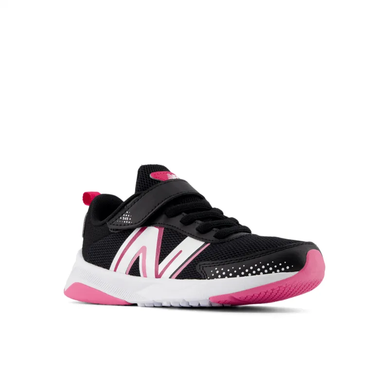 New Balance Youth Girls Dynasoft 545 Bungee Lace with Top Strap Running Shoe - PT545PB1