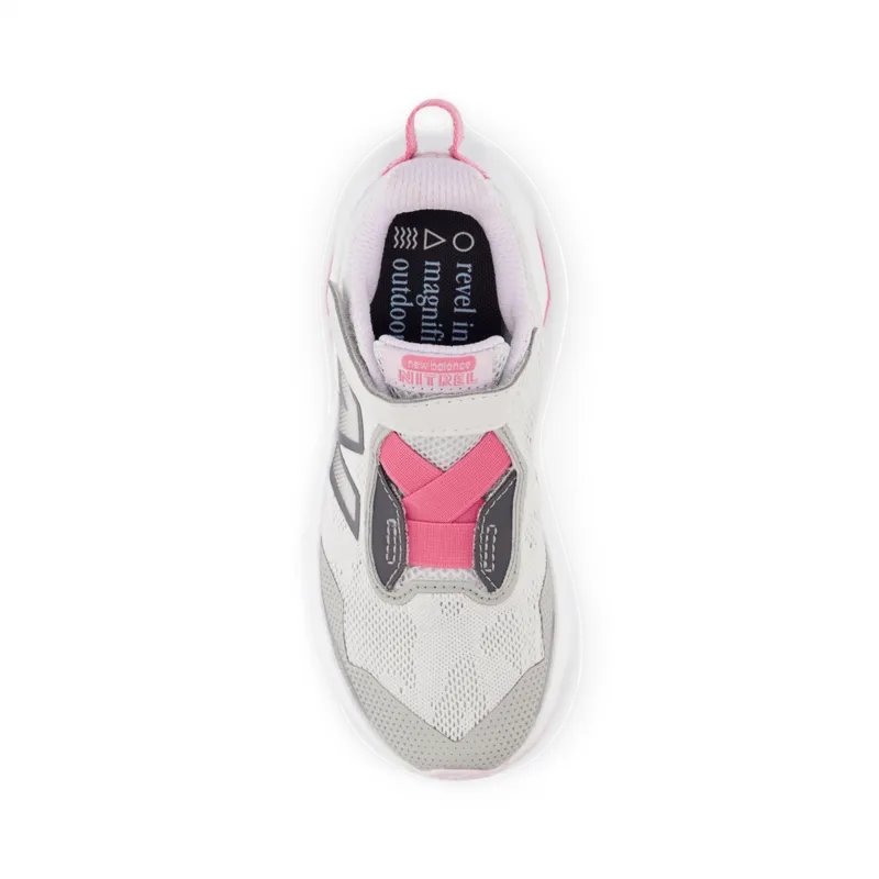 New Balance Youth Girls DynaSoft Nitrel V6 Bungee Lace with Top Strap Shoe - PANTRLG6