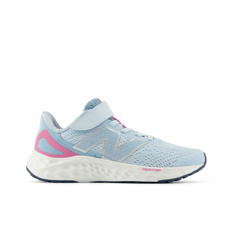 New Balance Youth Girls Fresh Foam Arishi V4 Bungee Lace with Top Strap Shoe - PAARIYB4