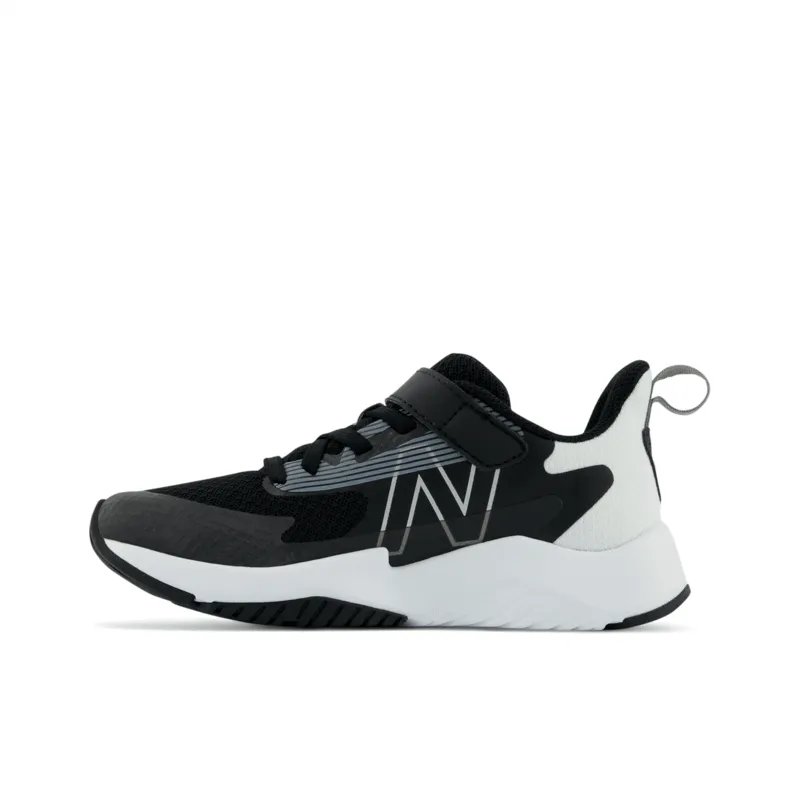 New Balance Youth Rave Run V2 Bungee Lace with Top Strap Running Shoe - YTRAVBW2