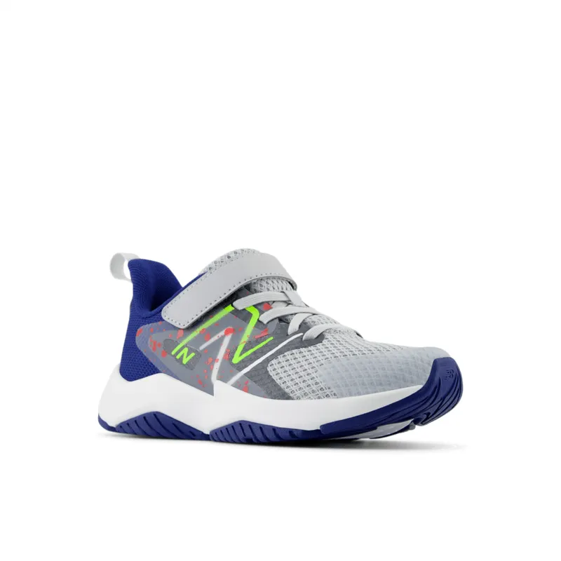 New Balance Youth Rave Run V2 Bungee Lace with Top Strap Shoe - YTRAVKG2 (Wide)