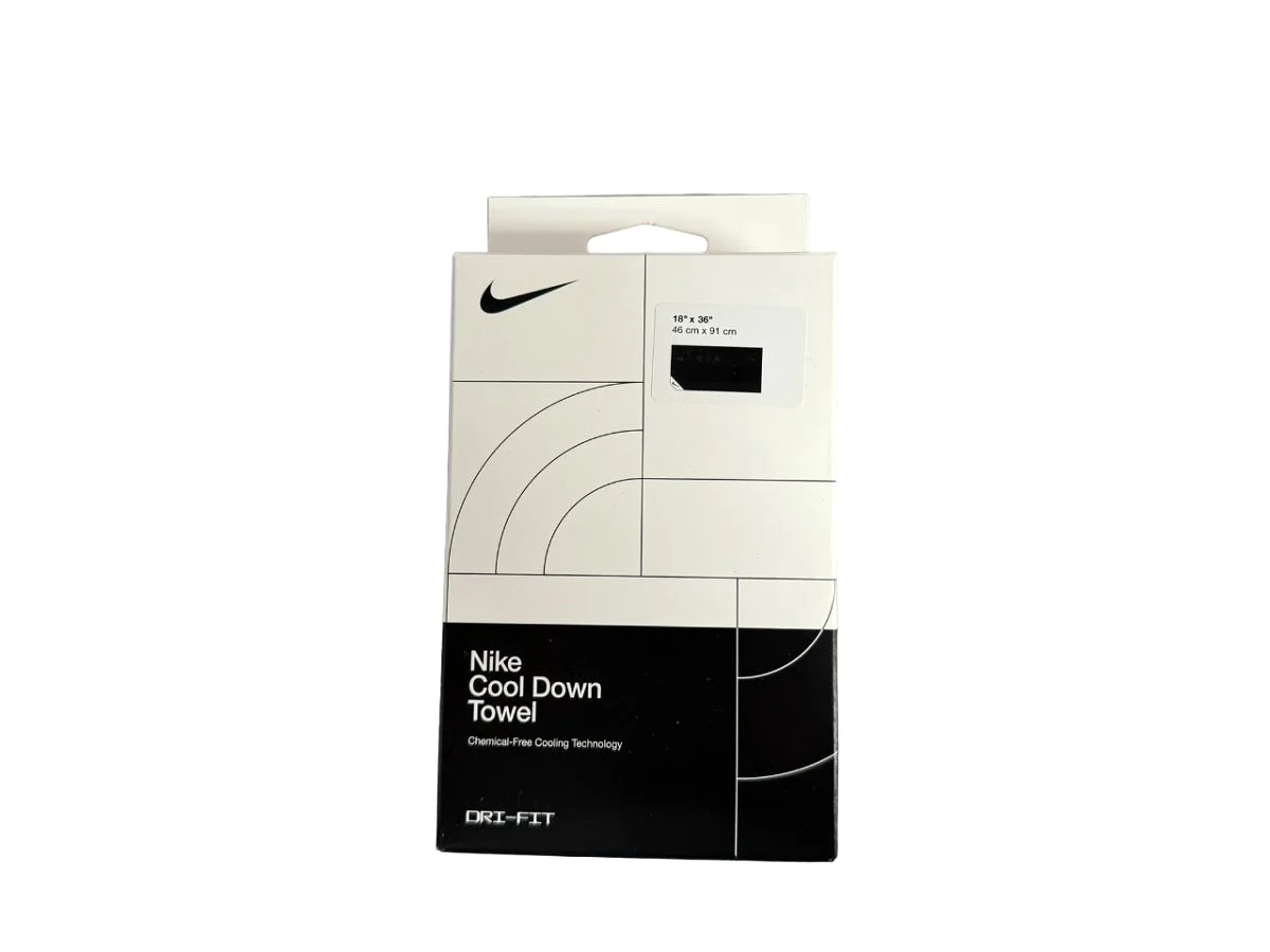 NIKE COOLING BLACK GYM TOWEL (SMALL)