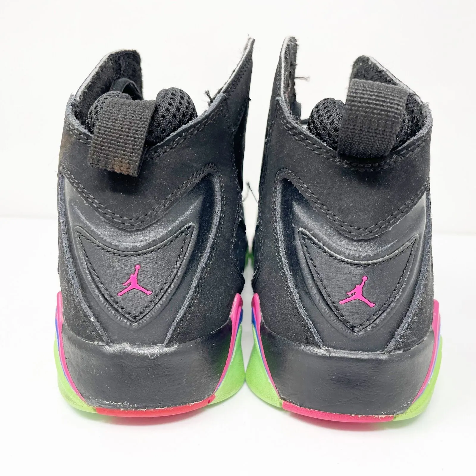 Nike Girls Air Jordan True Flight 342774-039 Black Basketball Shoes Sneakers 6Y