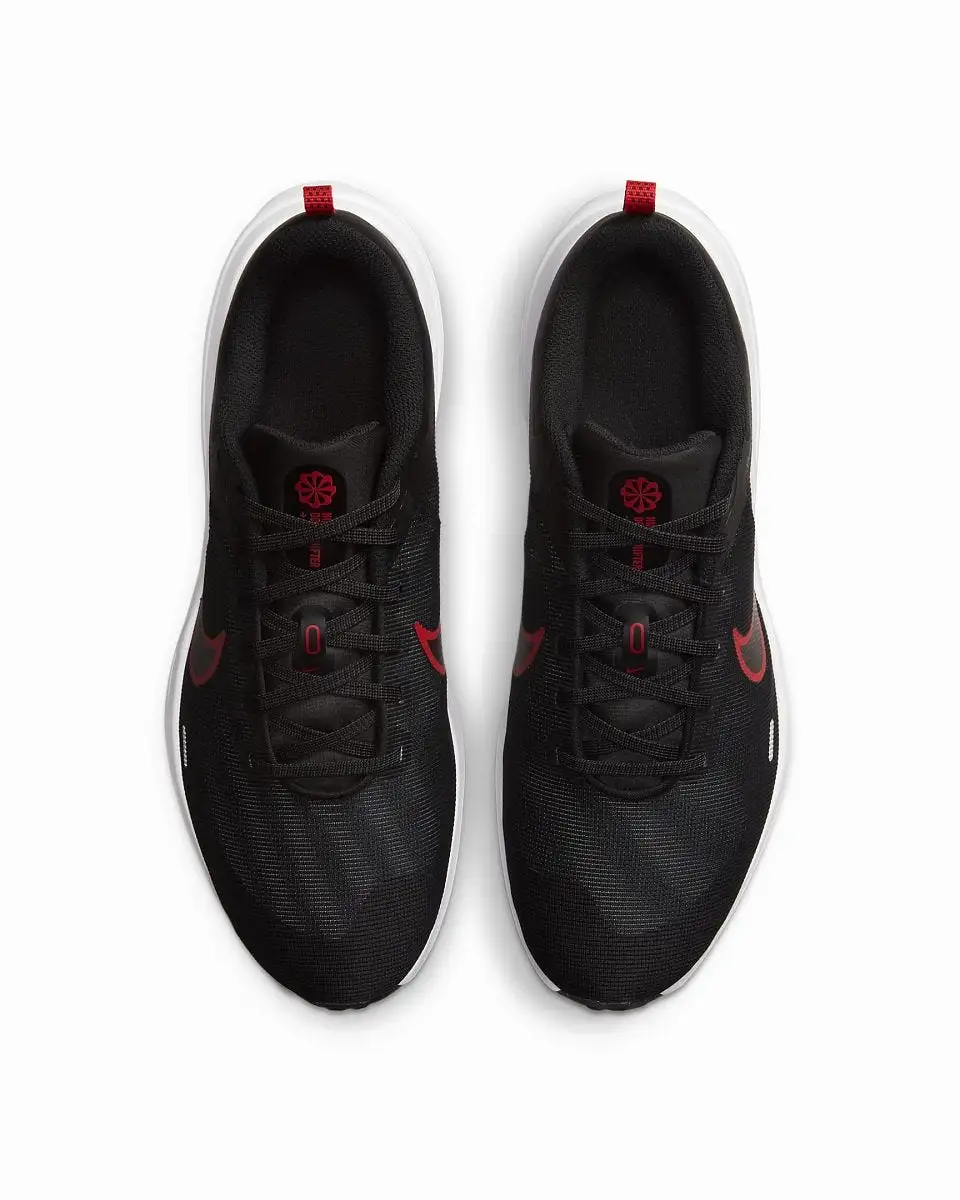 NIKE MEN'S DOWNSHIFTER 12 BLACK/RED SHOE