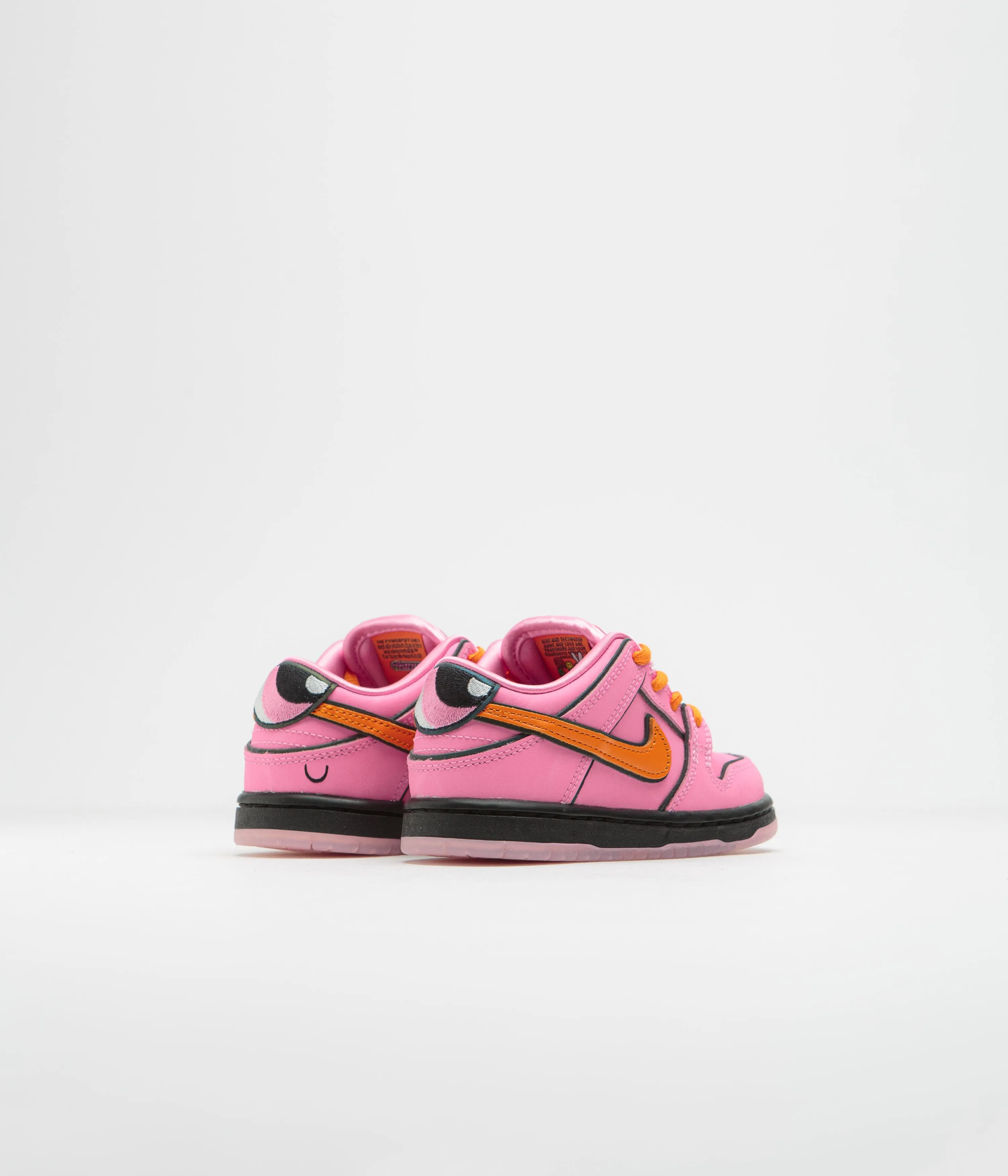 Nike SB x Powerpuff Girls Dunk Low Pro 'Blossom' (Toddler) Shoes - Lotus Pink / Magma Orange - Orange