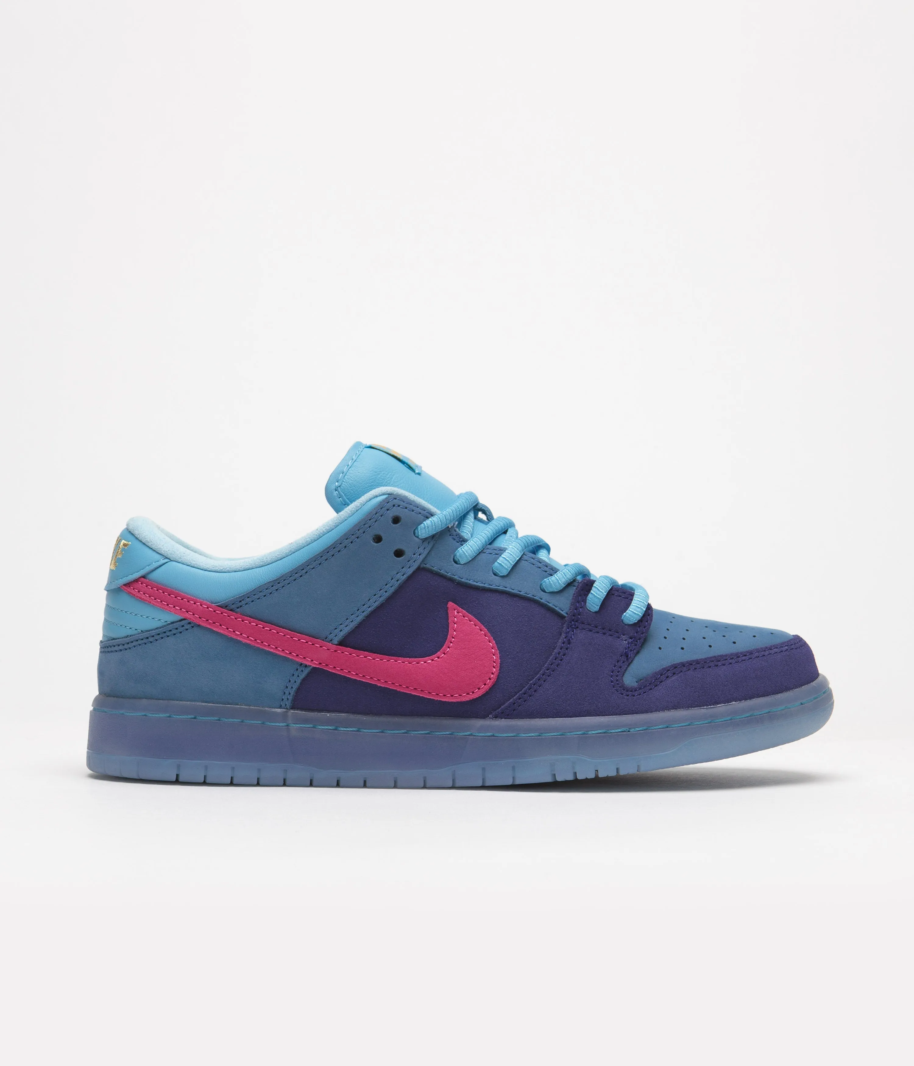 Nike SB x Run The Jewels Dunk Low Shoes - Deep Royal Blue / Active Pink - Blue Chill