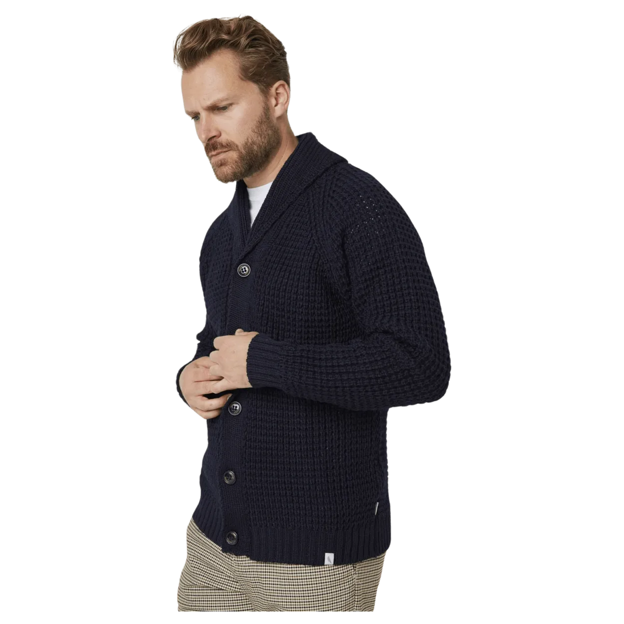 Peregrine Waffle Shawl Cardigan