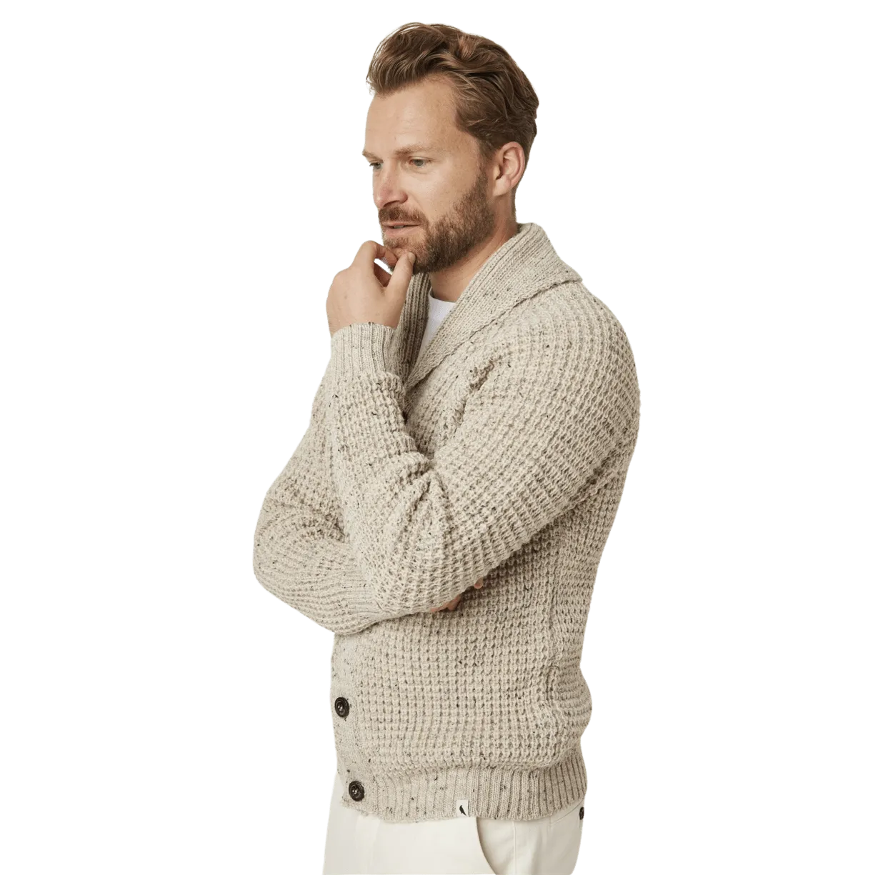 Peregrine Waffle Shawl Cardigan