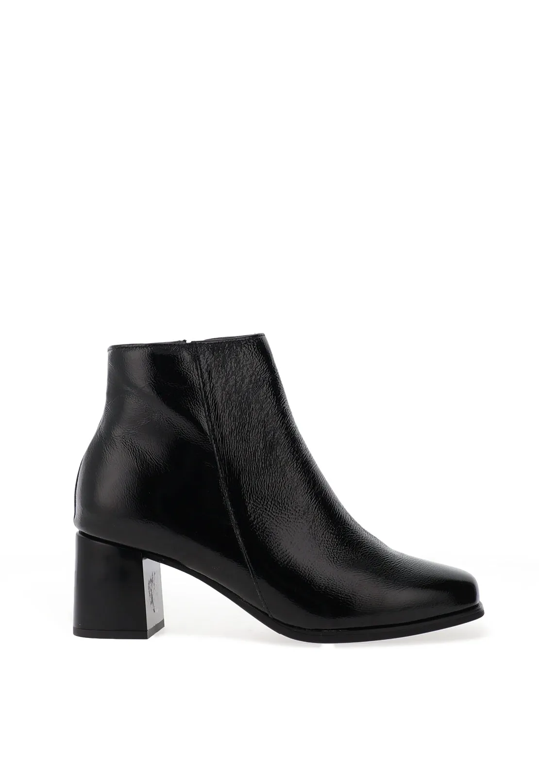 Pitillos Shimmer Heeled Ankle Boots, Black