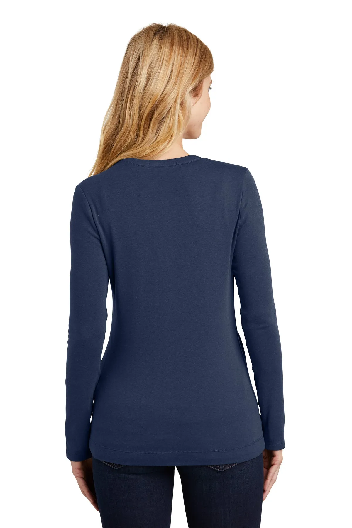 Port Authority Ladies Button-Front Cardigan, Dress Blue Navy [Fooda Manager]