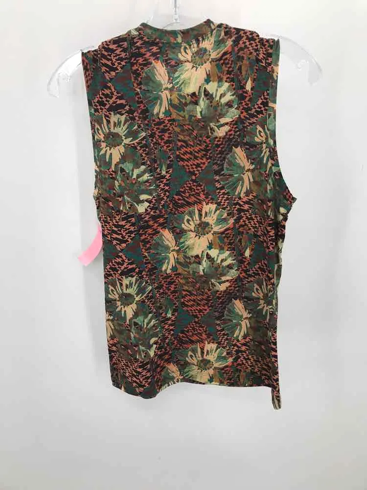 Pre-Owned Ulla Johnson Orange Size Medium Printed Tank Top