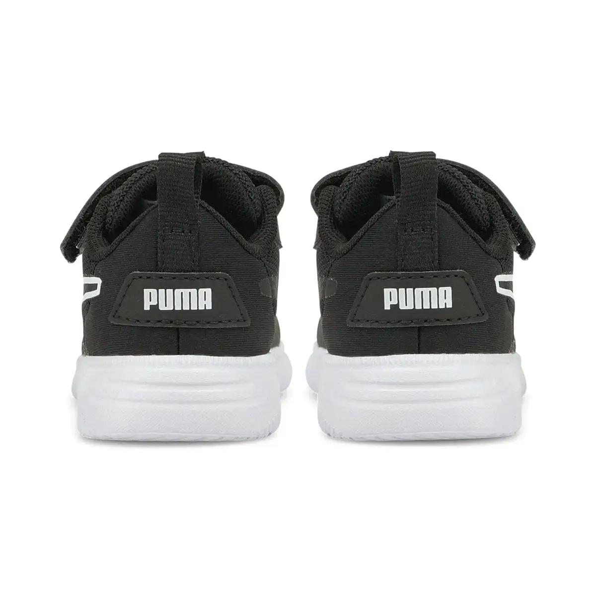 PUMA KIDS FLYER FLEX AC TRAINERS BLACK/WHITE SHOE