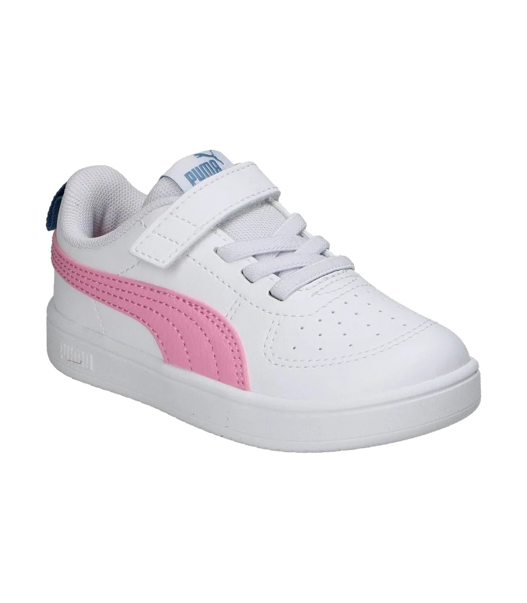 PUMA KIDS RICKIE WHITE/PINK SHOES