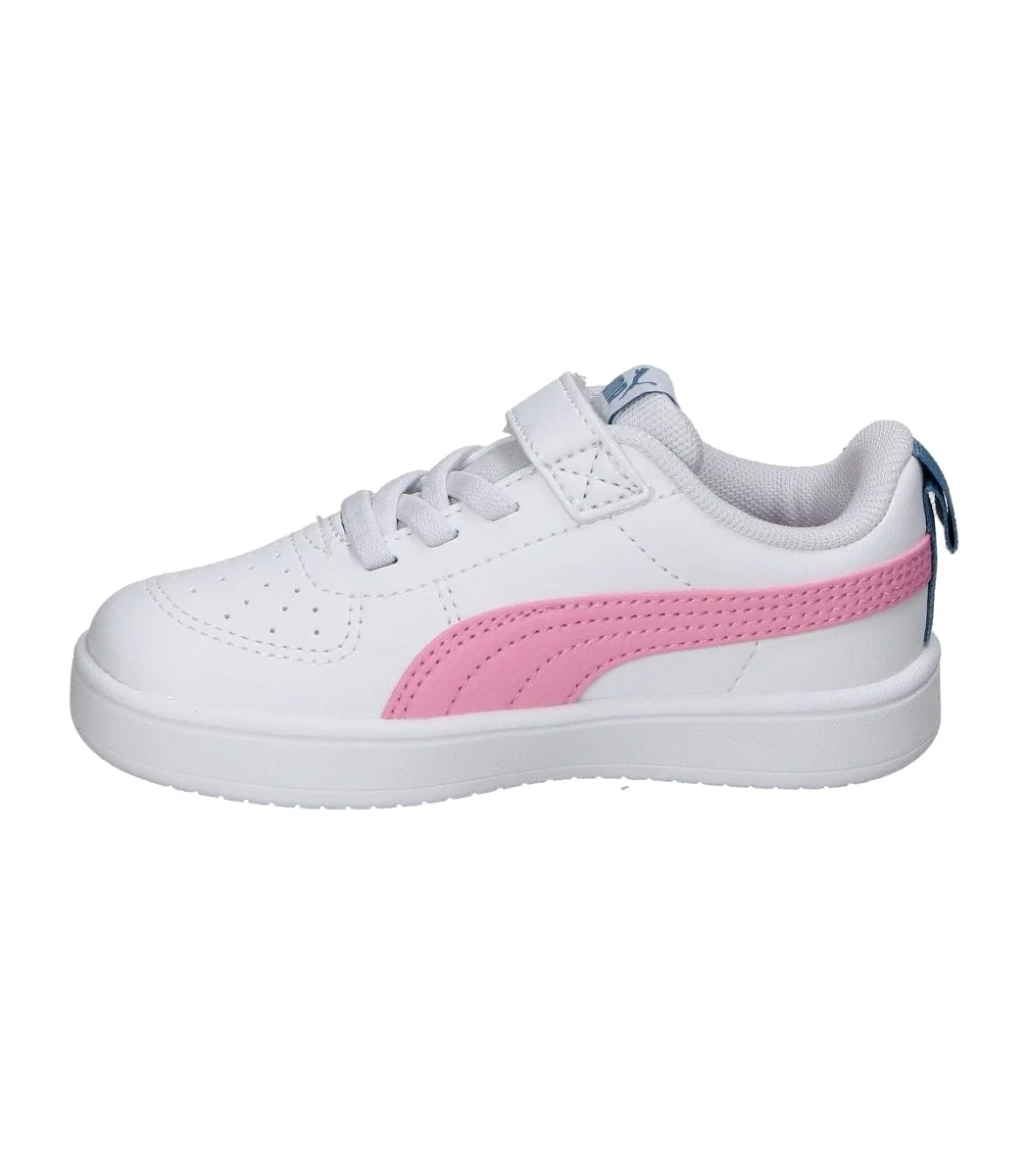 PUMA KIDS RICKIE WHITE/PINK SHOES