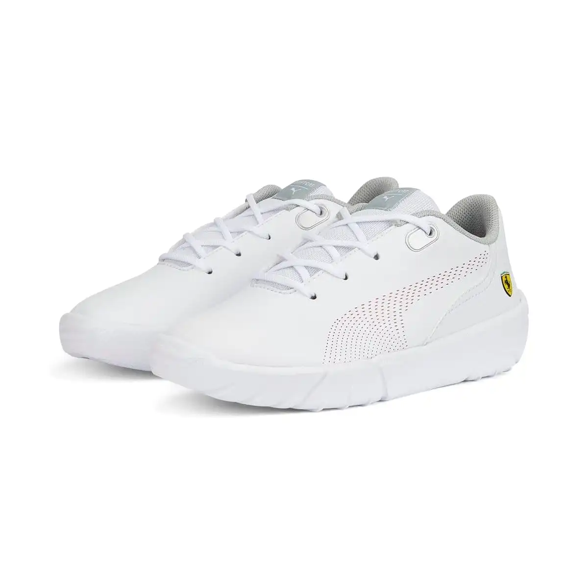 PUMA KIDS SCUDERIA FERRARI DRIFT CAT DECIMA MOTORSPORT WHITE SHOES