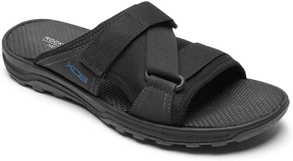 Rockport Mens Trail Technique Hook and Loop Slide Sandals