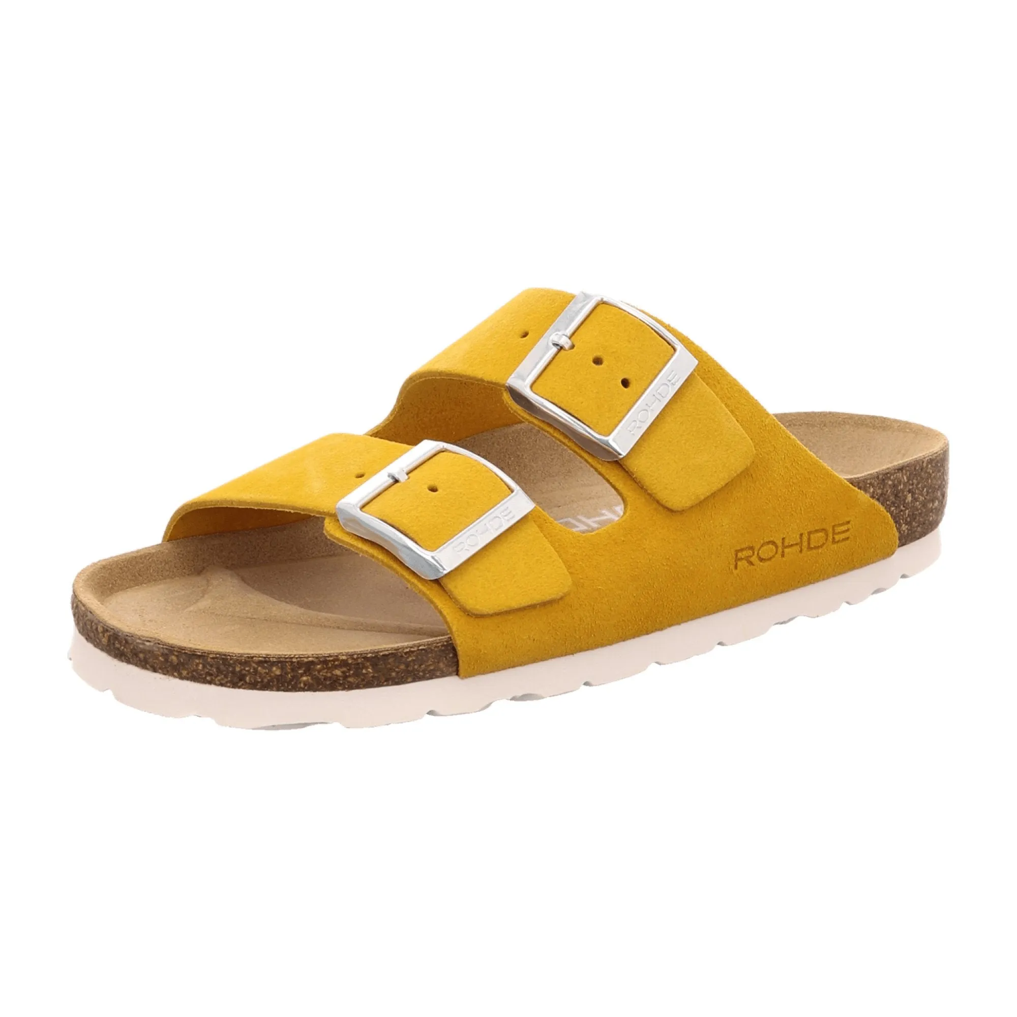 Rohde Alba Women's Yellow Trendy Slide Sandals with Adjustable Straps