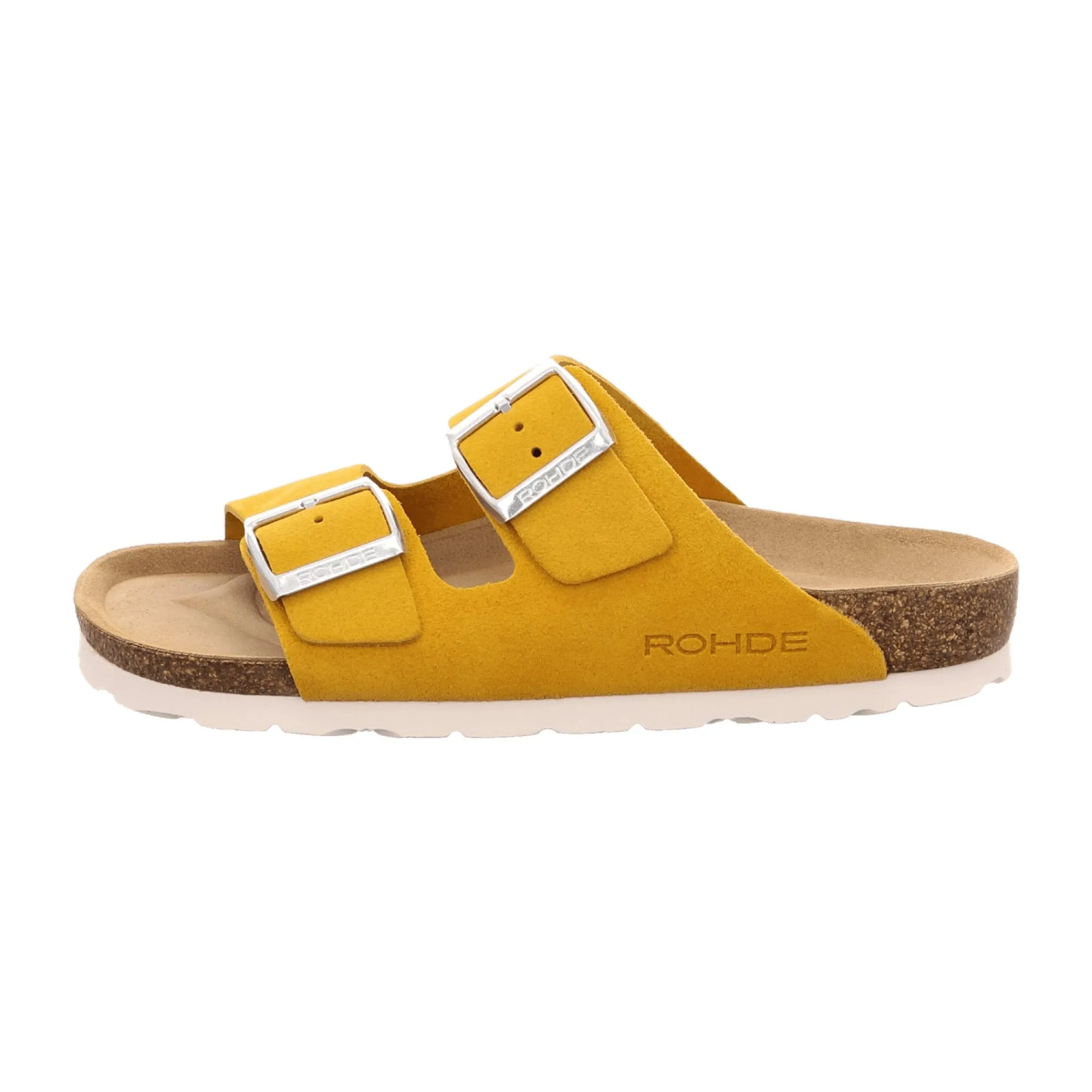 Rohde Alba Women's Yellow Trendy Slide Sandals with Adjustable Straps