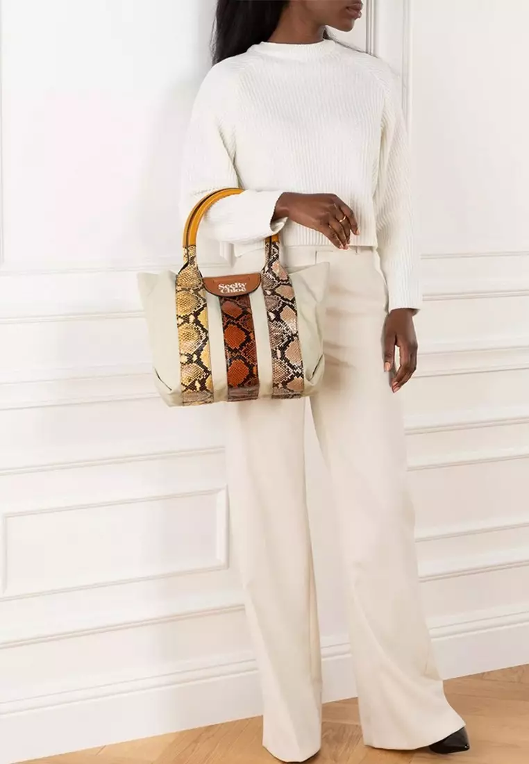 See By Chloé See By Chloe Small Laetizia Tote Bag in Burning Camel