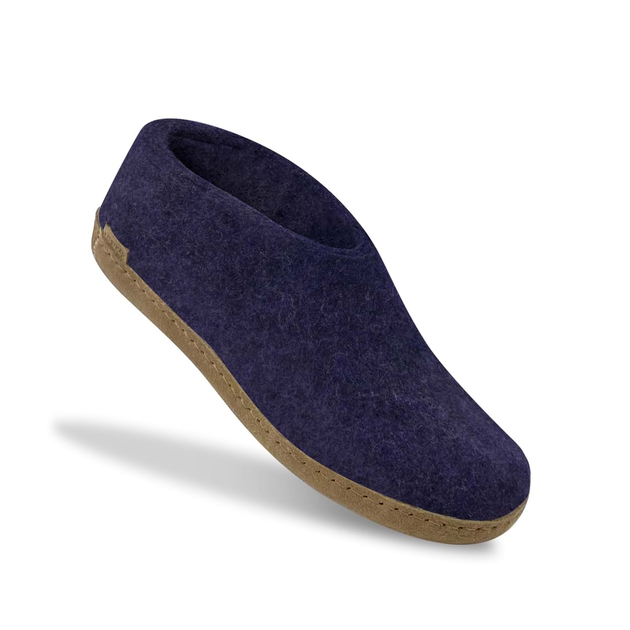 Shoe with leather sole - Purple