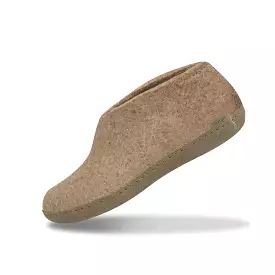 Shoe with leather sole - Sand