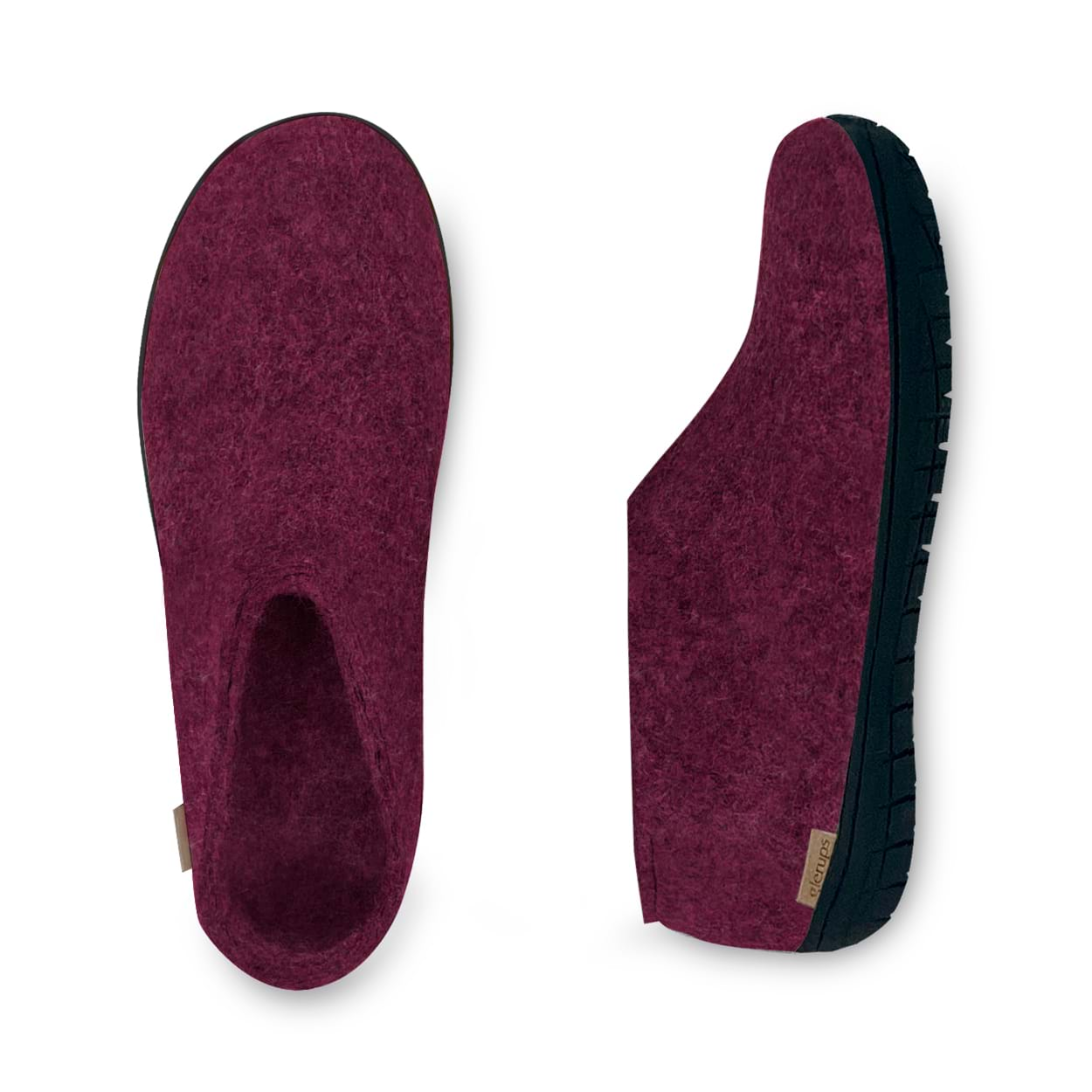 Shoe with natural rubber sole - black - Cranberry