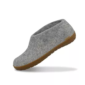 Shoe with natural rubber sole - honey - Grey