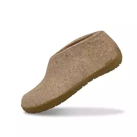 Shoe with natural rubber sole - honey - Sand