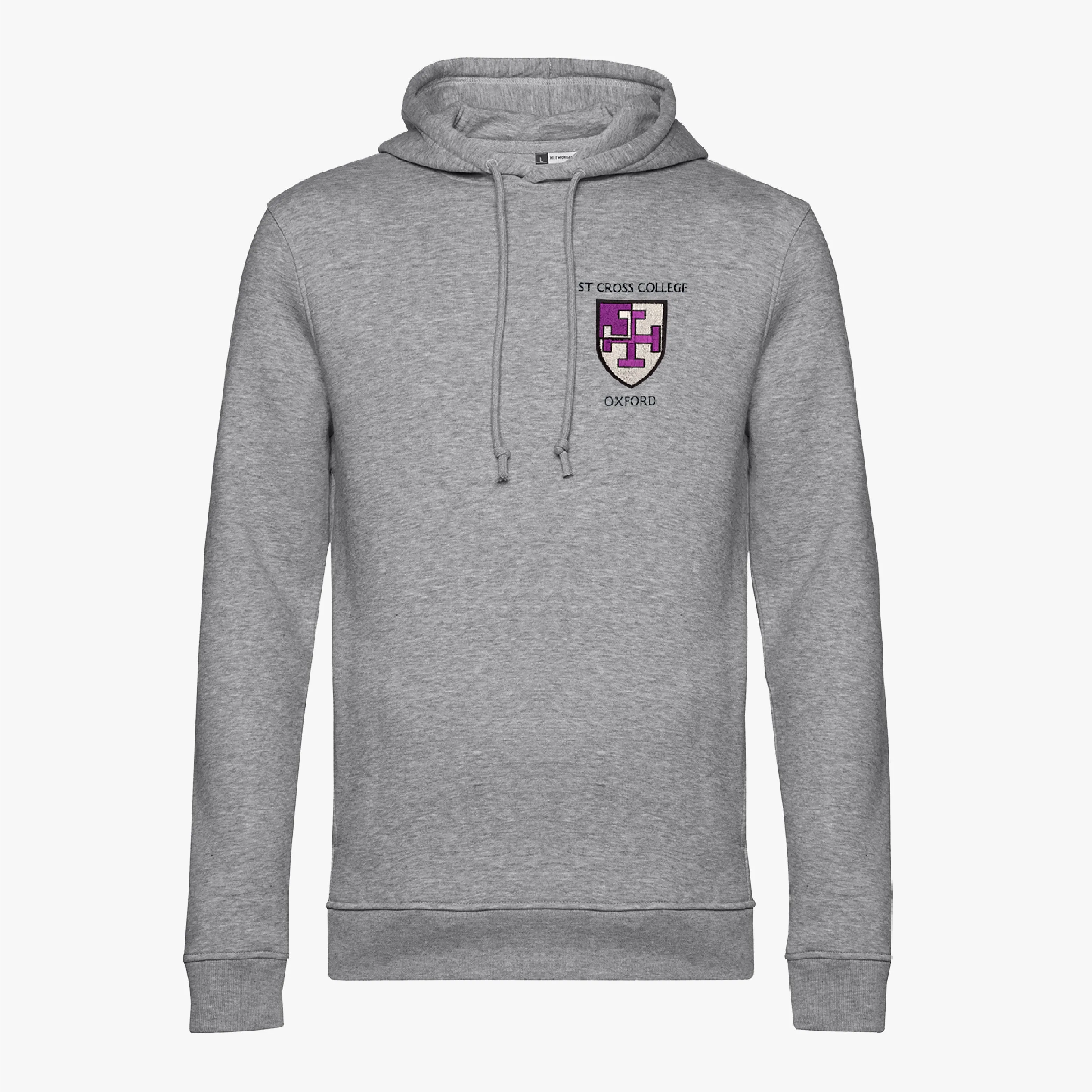 St Cross College Men's Organic Embroidered Hoodie