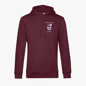 St Cross College Men's Organic Embroidered Hoodie