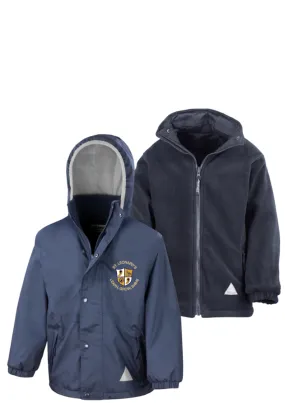 St Leonard's R.C. Primary School Navy Waterproof Coat