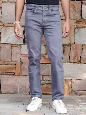 Stone Grey Slim Fit Denim Jeans