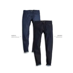 Straight Mosco Medium Blue and Crosby Dark Blue 2-Pack Jeans